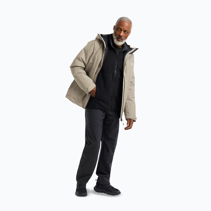 Pánská nepromokavá bunda Jack Wolfskin Icecape 2L Down Ins Rds linen 2