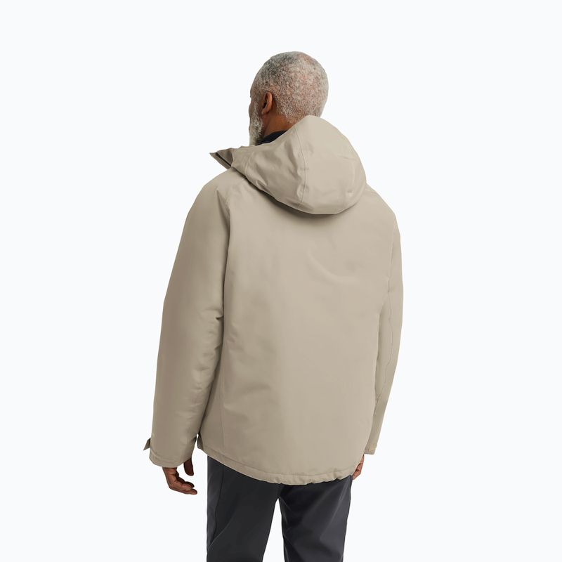 Pánská péřová bunda Jack Wolfskin Icecape 2L Down Ins Rds linen 3