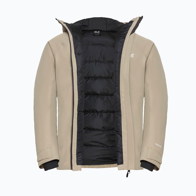 Pánská péřová bunda Jack Wolfskin Icecape 2L Down Ins Rds linen 9