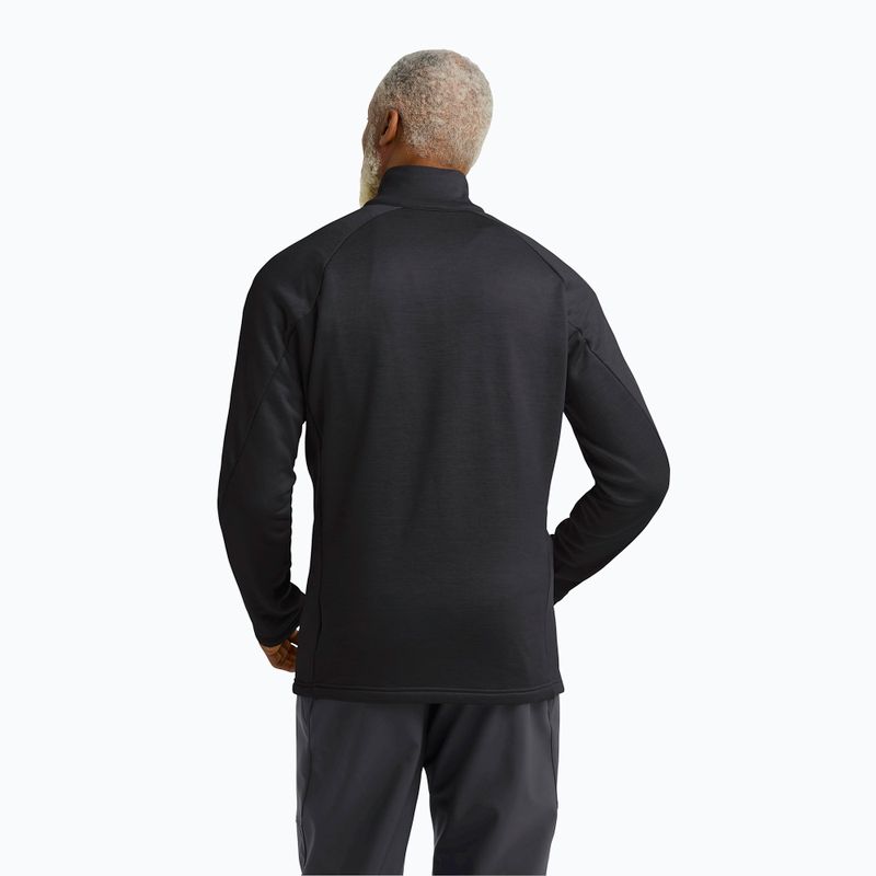 Pánská trekingová mikina Jack Wolfskin Peak District Full Zip black 3