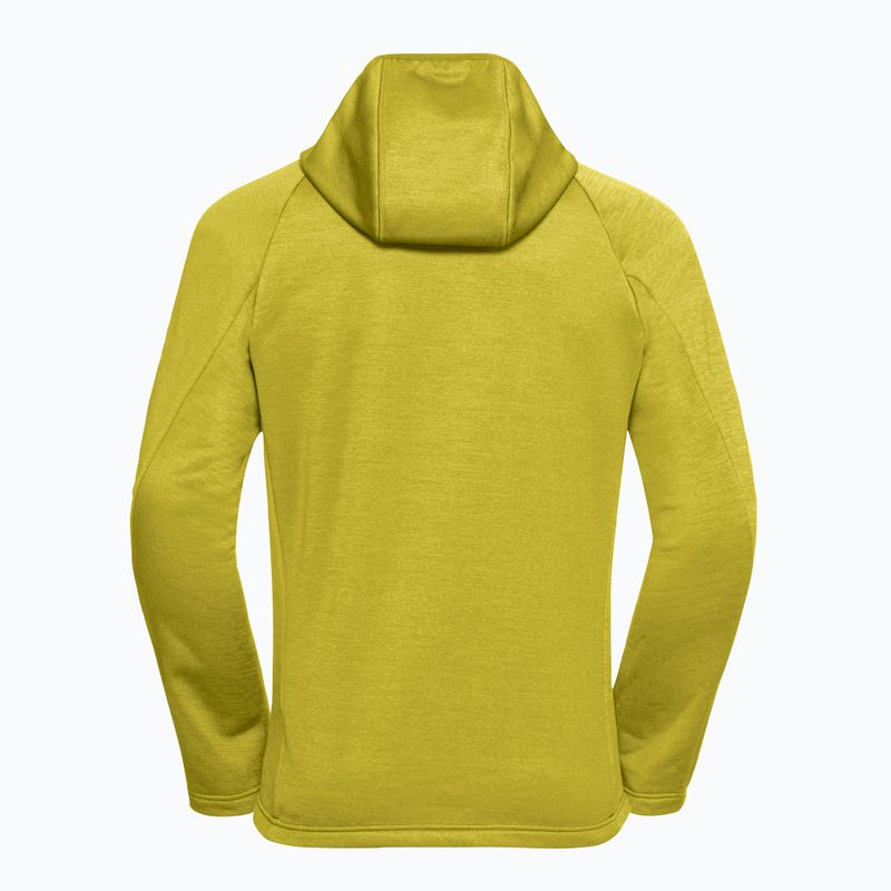 Pánská trekingová mikina Jack Wolfskin Peak District Hooded Full Zip chartreuse 8