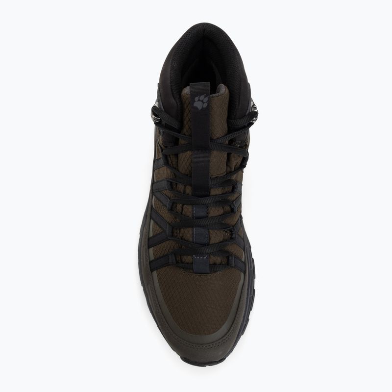 Pánské turistické boty Jack Wolfskin Wild Hike Texapore Mid obsidian moss 5