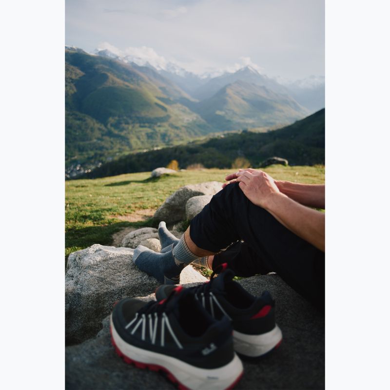 Pánské turistické boty Jack Wolfskin Wild Hike Texapore Low obsidian moss 8