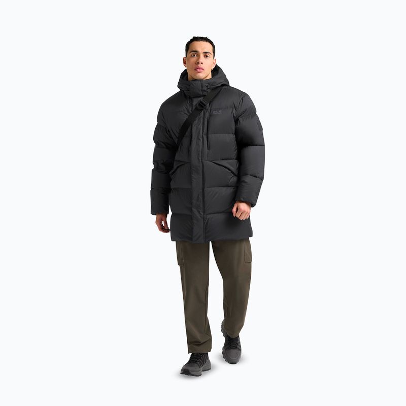 Pánská péřová bunda Jack Wolfskin Icy Hill Coat Rds black 2