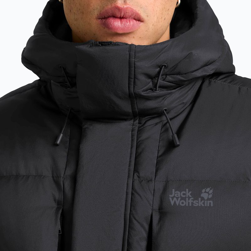 Pánská péřová bunda Jack Wolfskin Icy Hill Coat Rds black 4