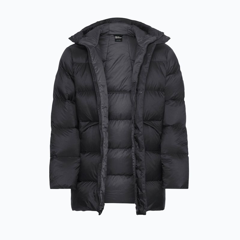 Pánská péřová bunda Jack Wolfskin Icy Hill Coat Rds black 9