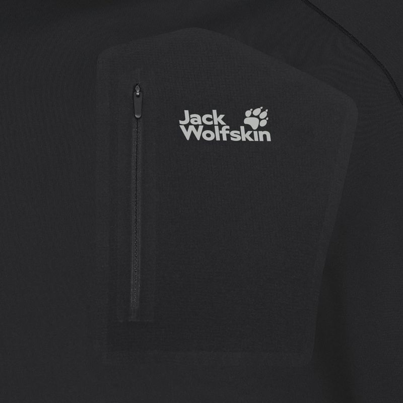 Pánské tričko Longsleeve Jack Wolfskin Prelight Trail Crew black 7