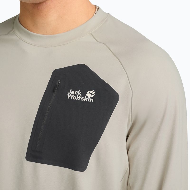 Pánské tričko Longsleeve Jack Wolfskin Prelight Trail Crew pale sand 4