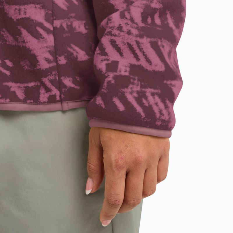 Dámská trekingová mikina Jack Wolfskin Big Sky Half Zip raisin 6