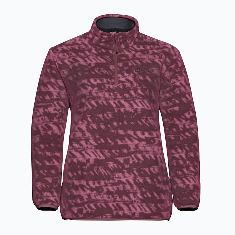 Dámská trekingová mikina Jack Wolfskin Big Sky Half Zip raisin 7