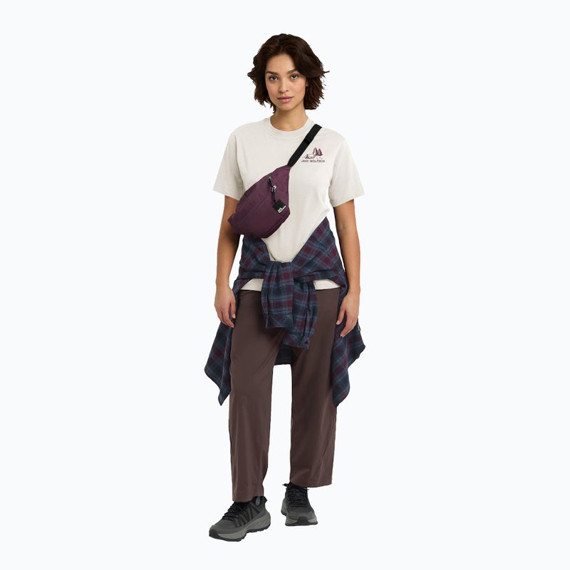 Dámské tričko Jack Wolfskin Cadena tent cotton white 2