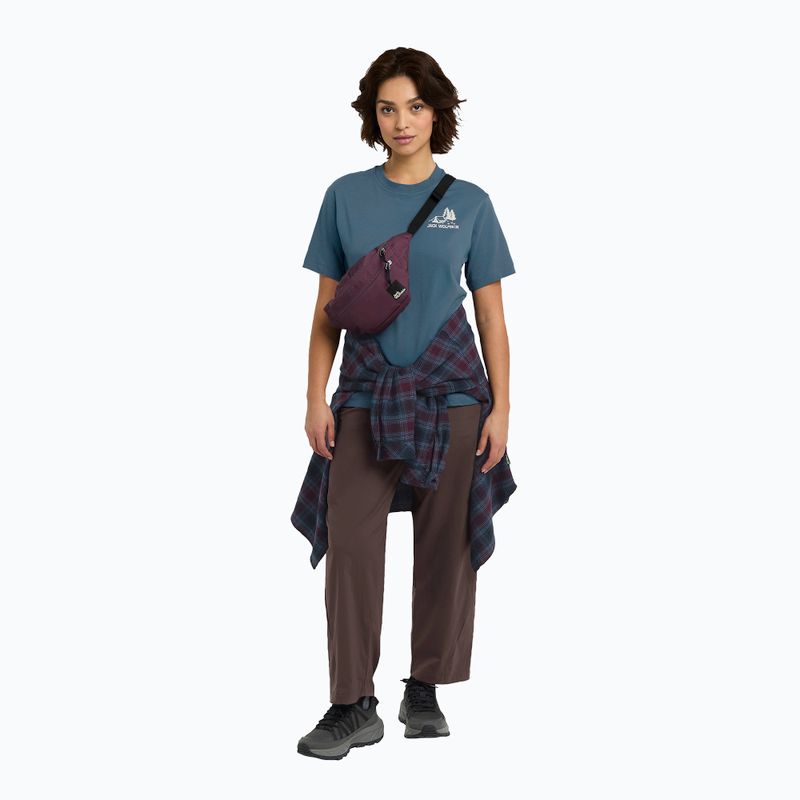 Dámské tričko Jack Wolfskin Cadena tent aluminium blue 2