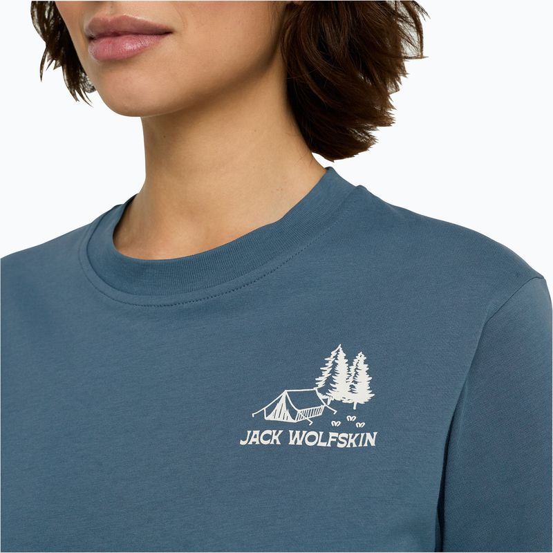 Dámské tričko Jack Wolfskin Cadena tent aluminium blue 4