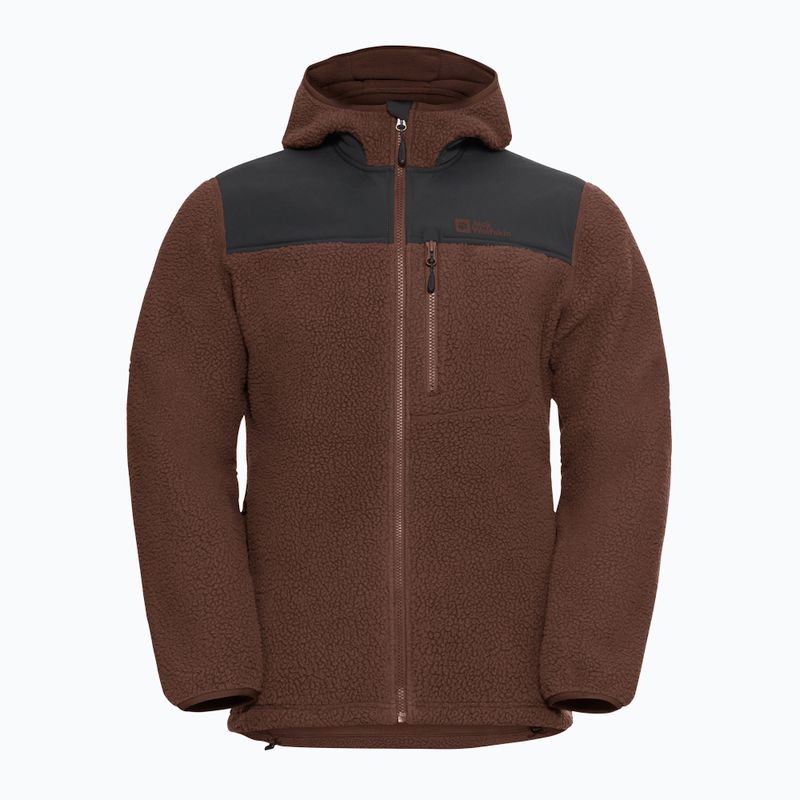 Pánská fleece mikina Jack Wolfskin Kammweg Pile Fz hot choc 7