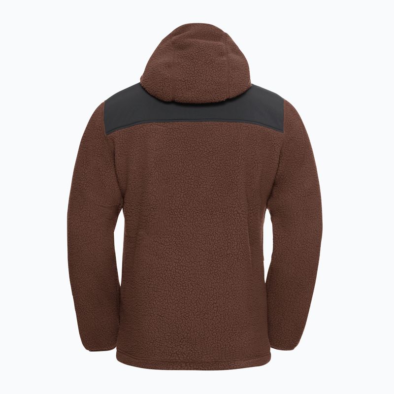Pánská fleece mikina Jack Wolfskin Kammweg Pile Fz hot choc 8
