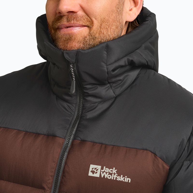 Pánská péřová bunda Jack Wolfskin Nebelhorn Down Hoody hot choc 4