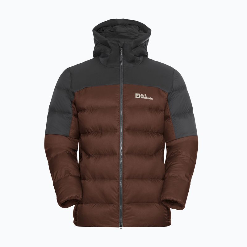 Pánská péřová bunda Jack Wolfskin Nebelhorn Down Hoody hot choc 7