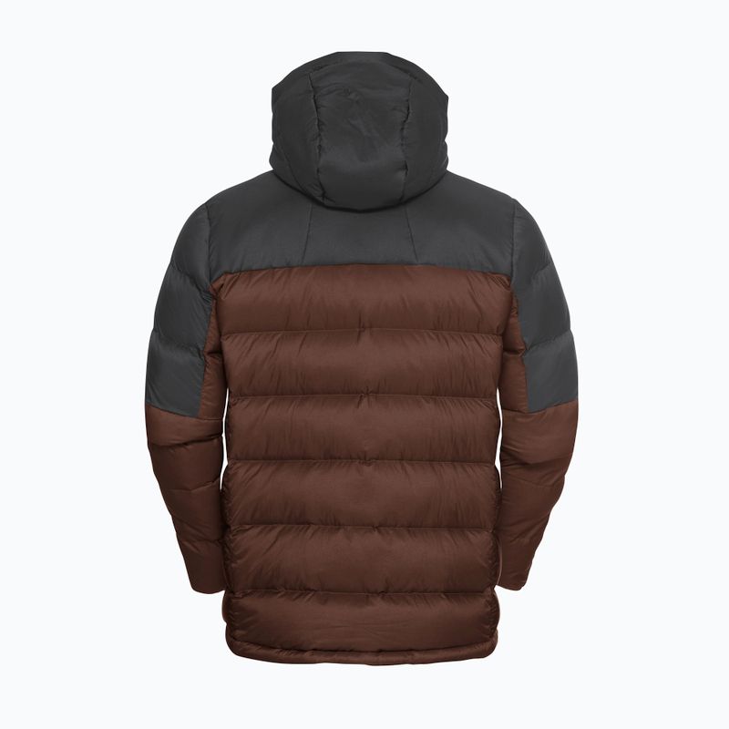 Pánská péřová bunda Jack Wolfskin Nebelhorn Down Hoody hot choc 8