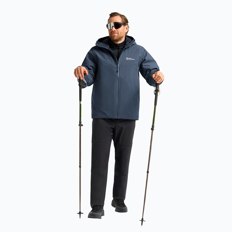 Pánská péřová bunda Jack Wolfskin Wisper Ins midnight sky/dark navy 2