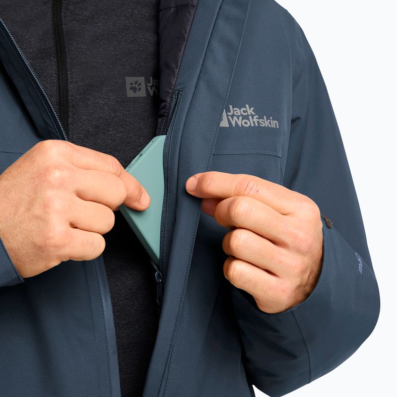 Pánská péřová bunda Jack Wolfskin Wisper Ins midnight sky/dark navy 4