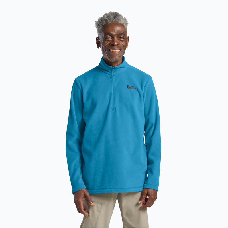 Pánská trekkingová mikina Jack Wolfskin Taunus Hz aurora blue