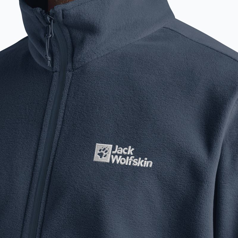 Pánská fleecová mikina Jack Wolfskin Taunus Fz midnight sky 5
