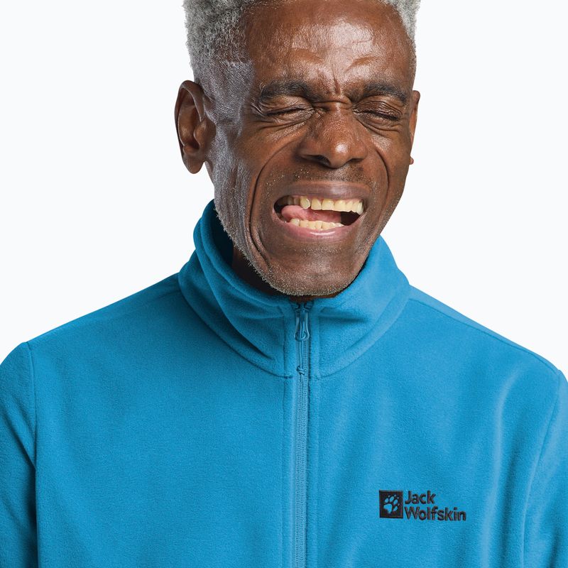 Pánská fleecová mikina Jack Wolfskin Taunus Fz aurora blue 4