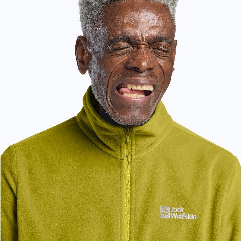Pánská fleecová mikina Jack Wolfskin Taunus Fz chartreuse 4