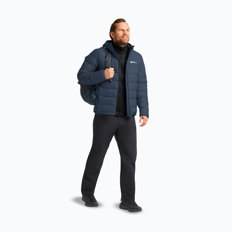 Pánská péřová bunda Jack Wolfskin Ather Down Hoody midnight sky/dark navy 2