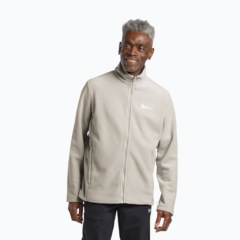 Pánská fleecová mikina Jack Wolfskin Winterstein Fz pale sand