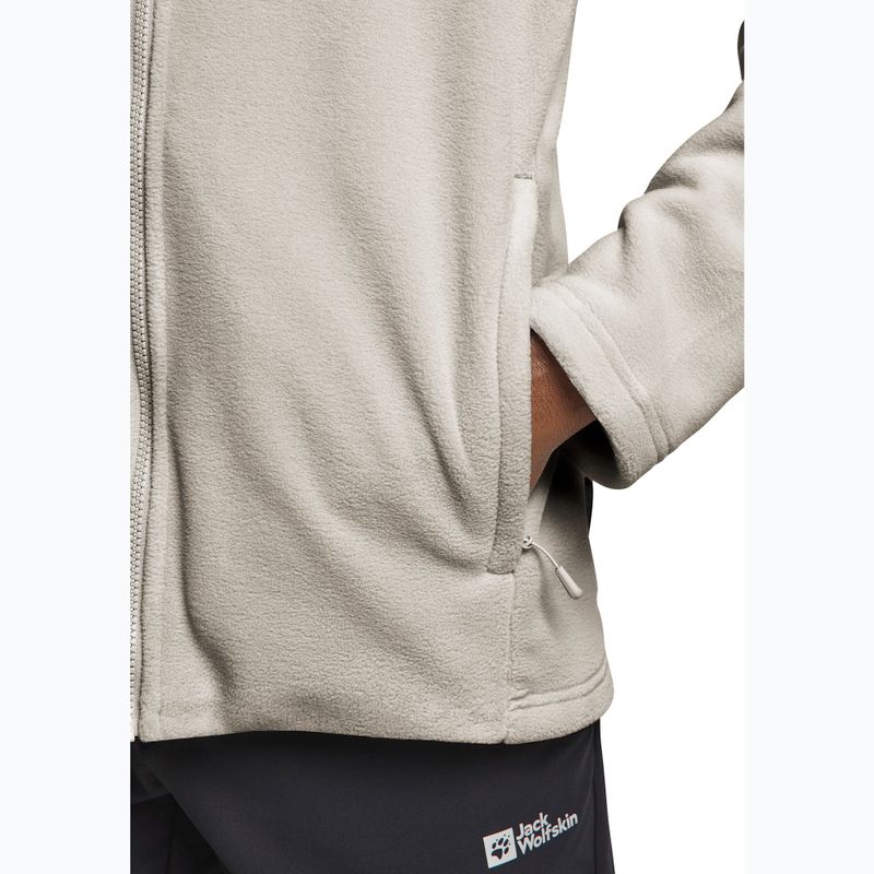 Pánská fleecová mikina Jack Wolfskin Winterstein Fz pale sand 5