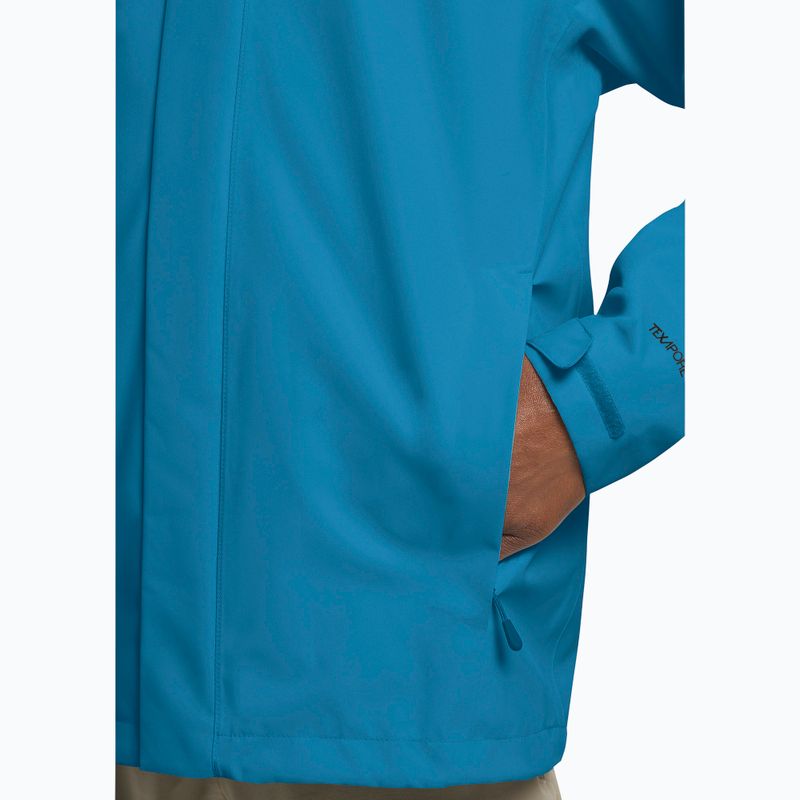 Pánská nepromokavá bunda Jack Wolfskin Trailtime 2L aurora blue 5