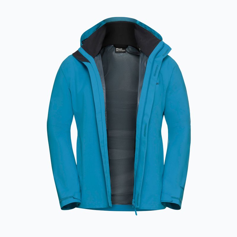 Pánská nepromokavá bunda Jack Wolfskin Trailtime 2L aurora blue 9