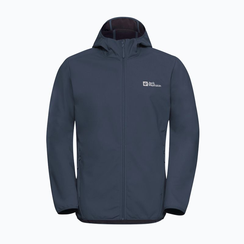 Pánská softshellová bunda Jack Wolfskin Bornberg Hoody midnight sky 6