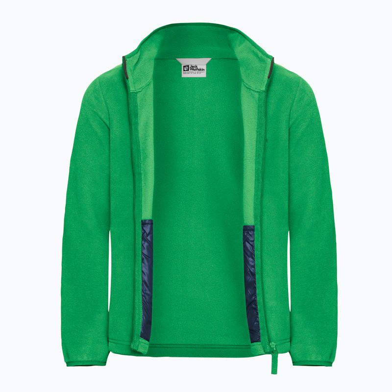 Dětská fleece mikina Jack Wolfskin Taunus mystic green 3