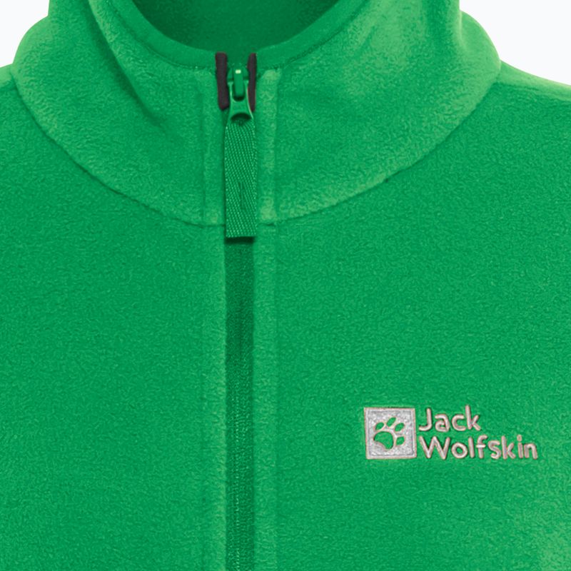Dětská fleece mikina Jack Wolfskin Taunus mystic green 4