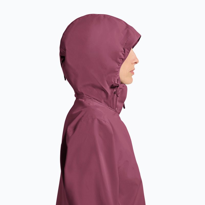 Dámská nepromokavá bunda Jack Wolfskin Trailtime 2L raisin 4