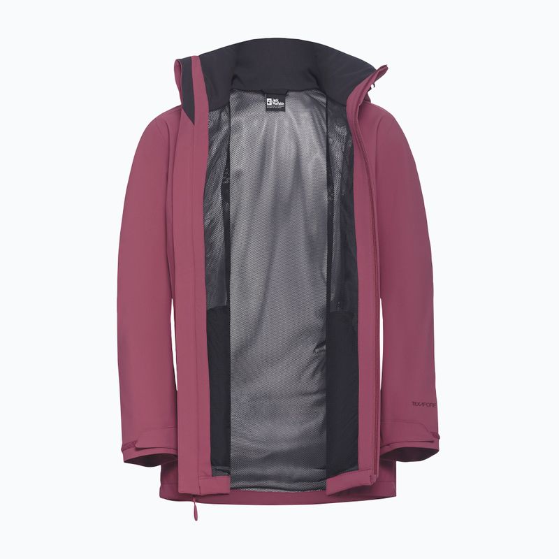 Dámská nepromokavá bunda Jack Wolfskin Trailtime 2L raisin 10