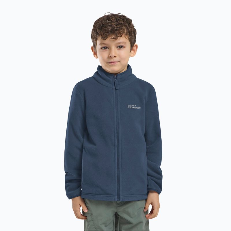 Dětská fleece mikina Jack Wolfskin Taunus midnight sky 7