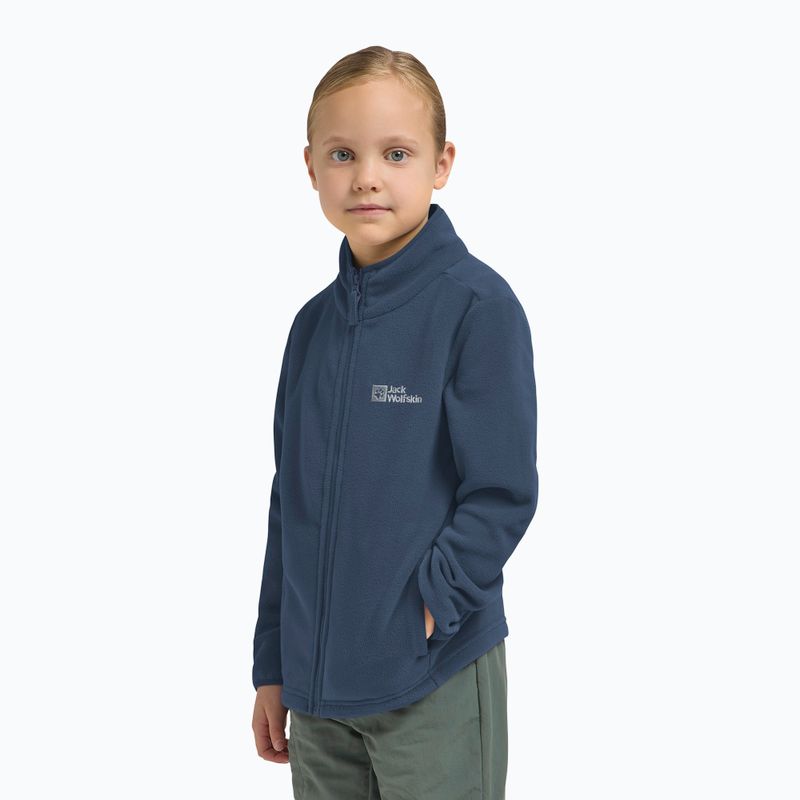 Dětská fleece mikina Jack Wolfskin Taunus midnight sky 9