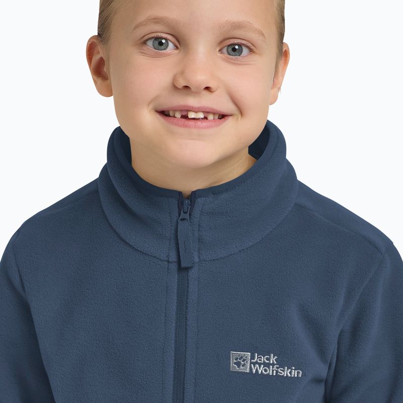 Dětská fleece mikina Jack Wolfskin Taunus midnight sky 11