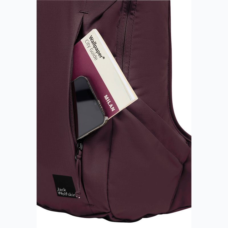 Dámský městský batoh Jack Wolfskin Waimea 15 l amarantový 9