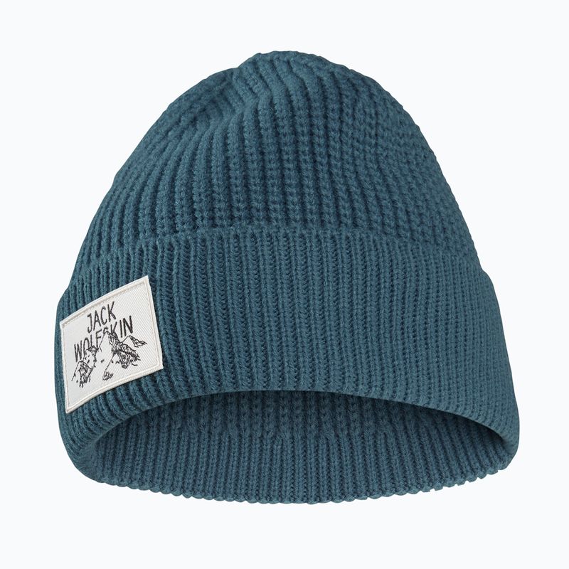 Zimní čepice Jack Wolfskin Badge aluminium blue
