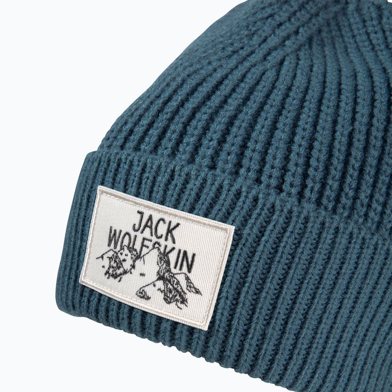 Zimní čepice Jack Wolfskin Badge aluminium blue 3