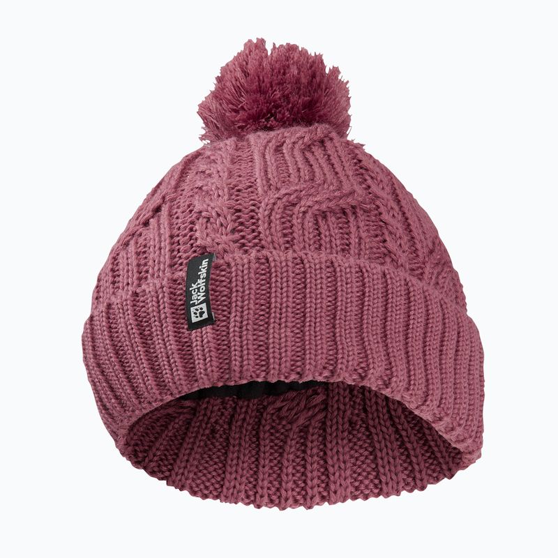Zimní čepice Jack Wolfskin Pompom raisin