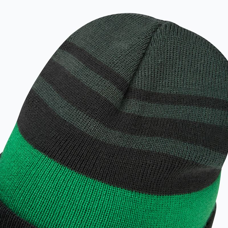 Dětská zimní čepice Jack Wolfskin Stripy Knit slate green/mystic 4