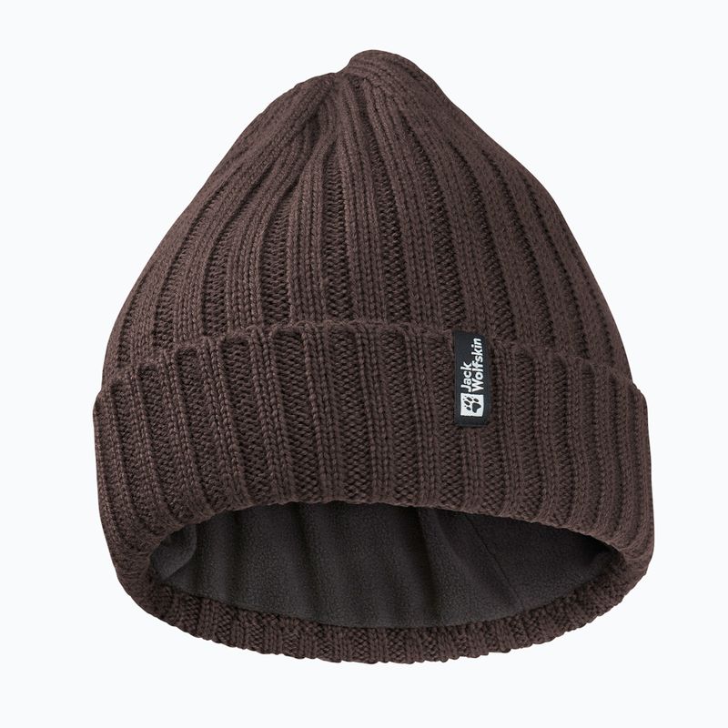 Zimní čepice Jack Wolfskin Rib Knit peat
