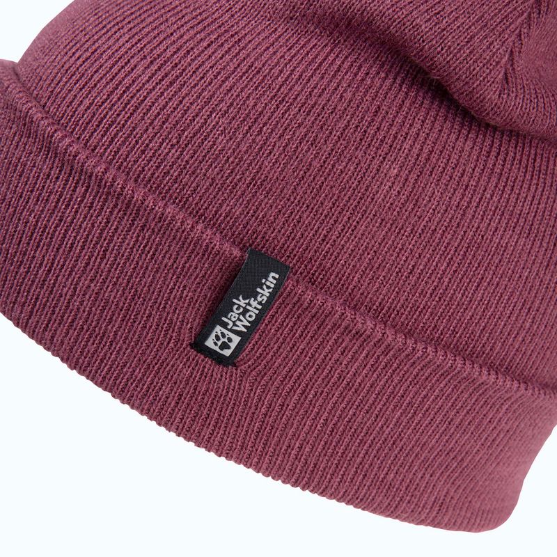 Zimní čepice Jack Wolfskin Rib raisin 3