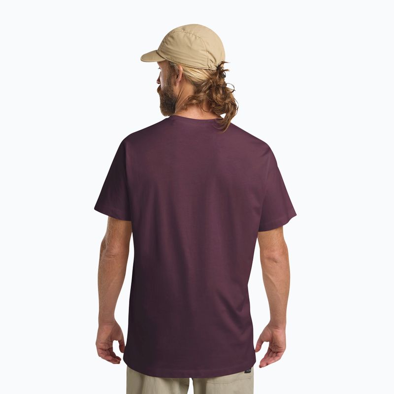 Pánské tričko Jack Wolfskin Essential amaranth 3