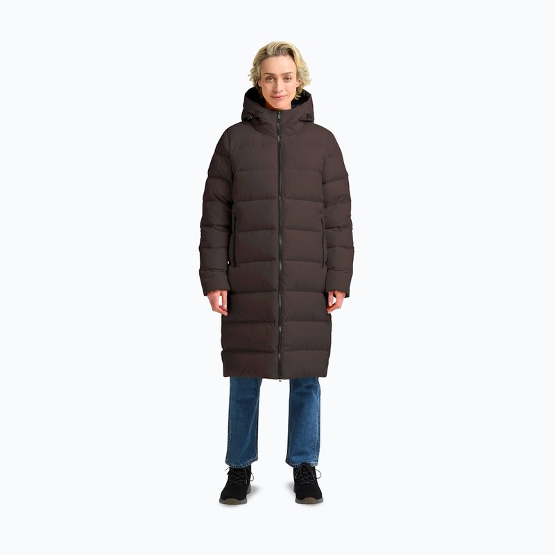 Dámský péřový kabát Jack Wolfskin Frozen Palace peat